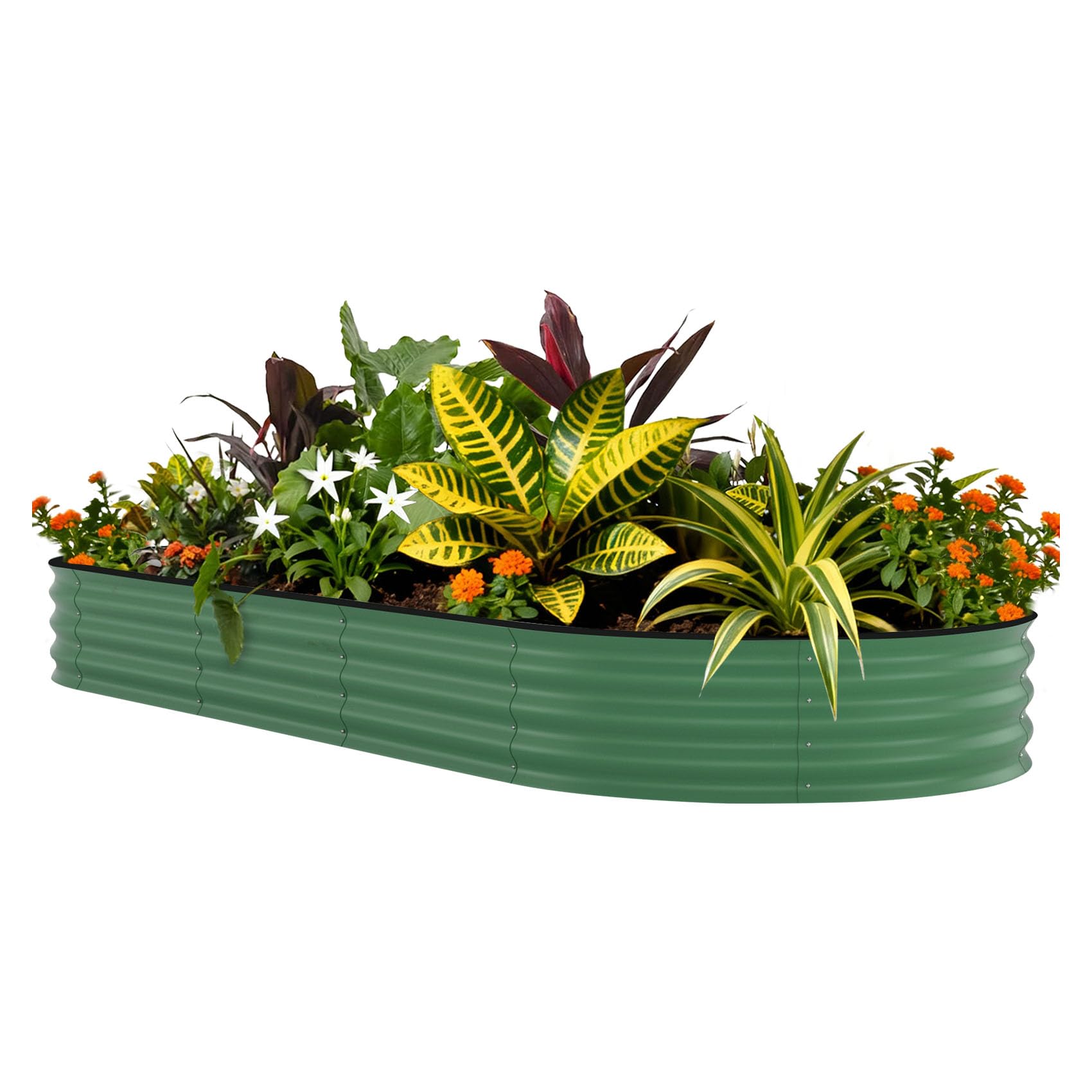 Raised Garden Bed - Fioriera Rialzata in Metallo Zincato 8x4x1.5