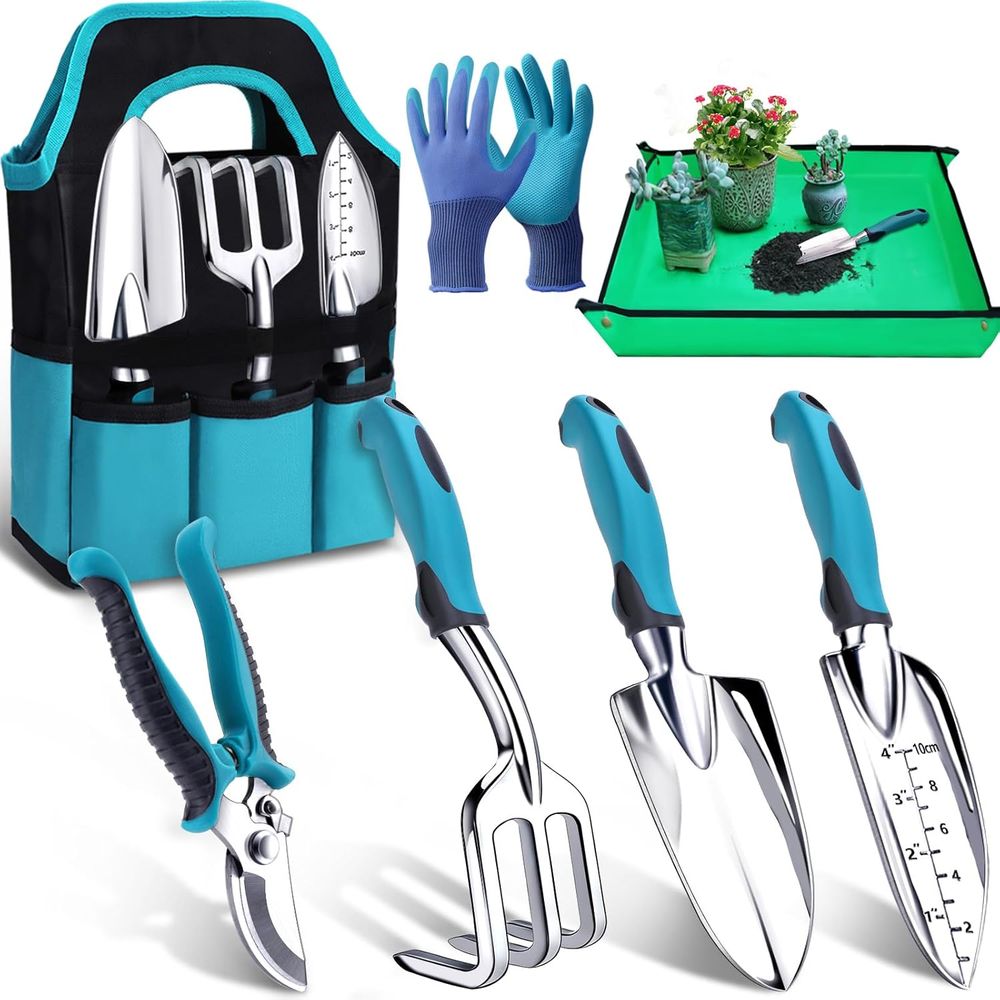 Trowel Garden Tools - Set di attrezzi da giardinaggio resistente,