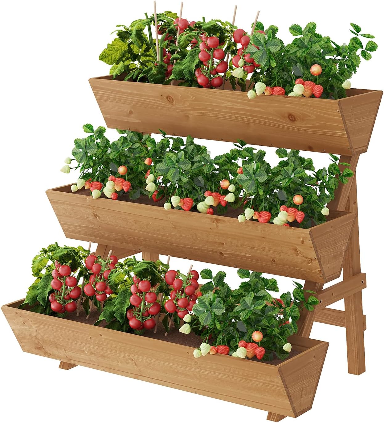 Raised Garden Bed - Giardinaggio per Patio e Balcone, Legno,