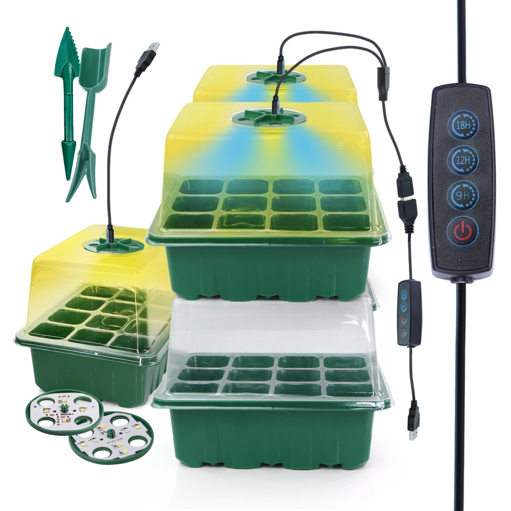 Seed Starter Tray - Vasi per vivaio a LED con