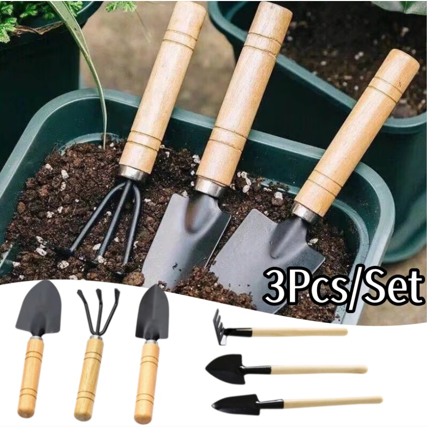 Trowel Garden Tools - Set di 3 mini attrezzi da