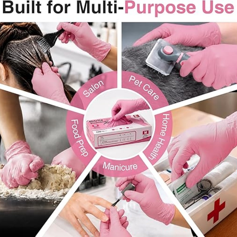 Guanti Monouso in Nitrile Rosa - Garden Gloves recensione e prezzo