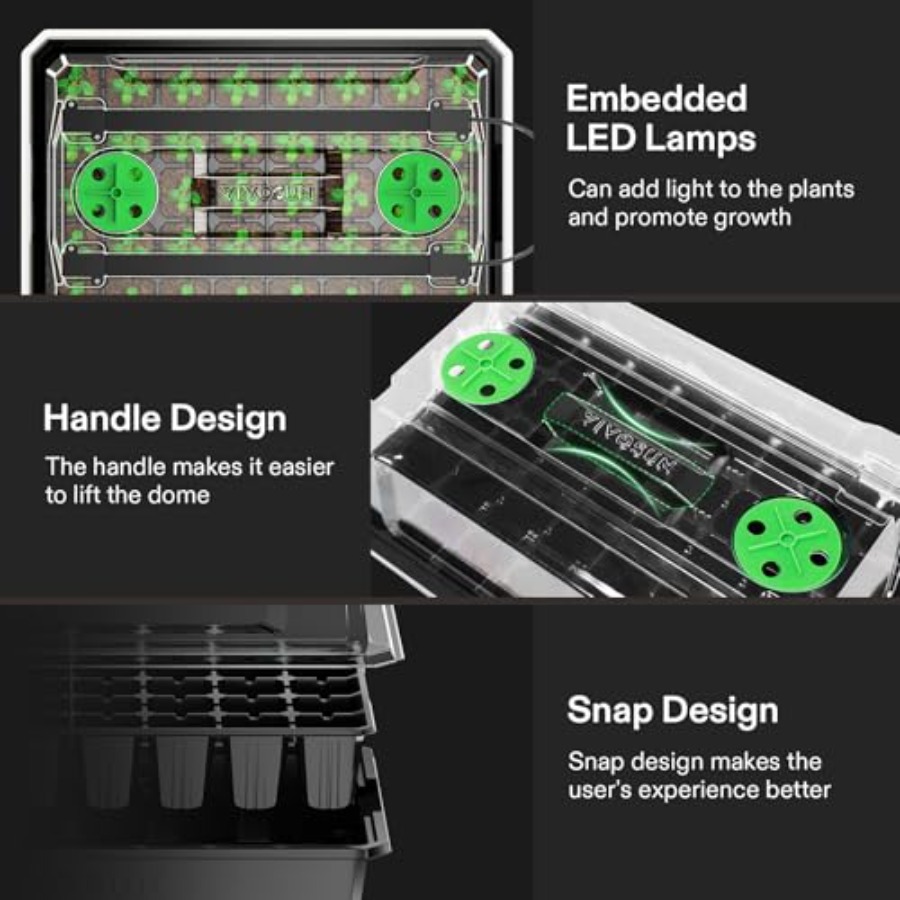 Confezione da 6 vassoi per la  - Seed Starter Tray recensione e prezzo
