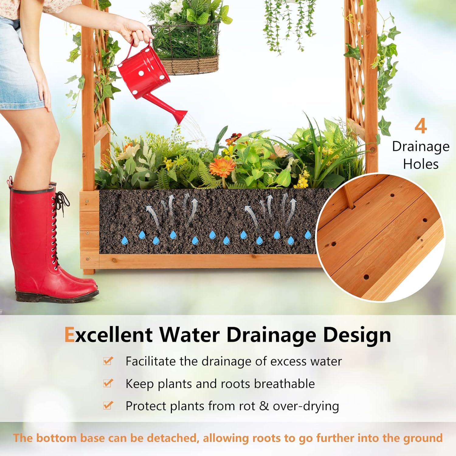 Fioriera Rialzata in Legno con - Raised Garden Bed recensione e prezzo