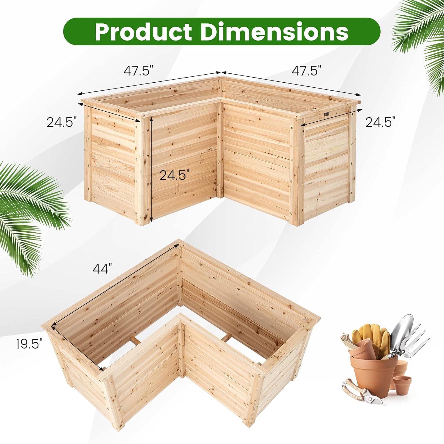 Fioriera rialzata in legno mas - Raised Garden Bed recensione e prezzo
