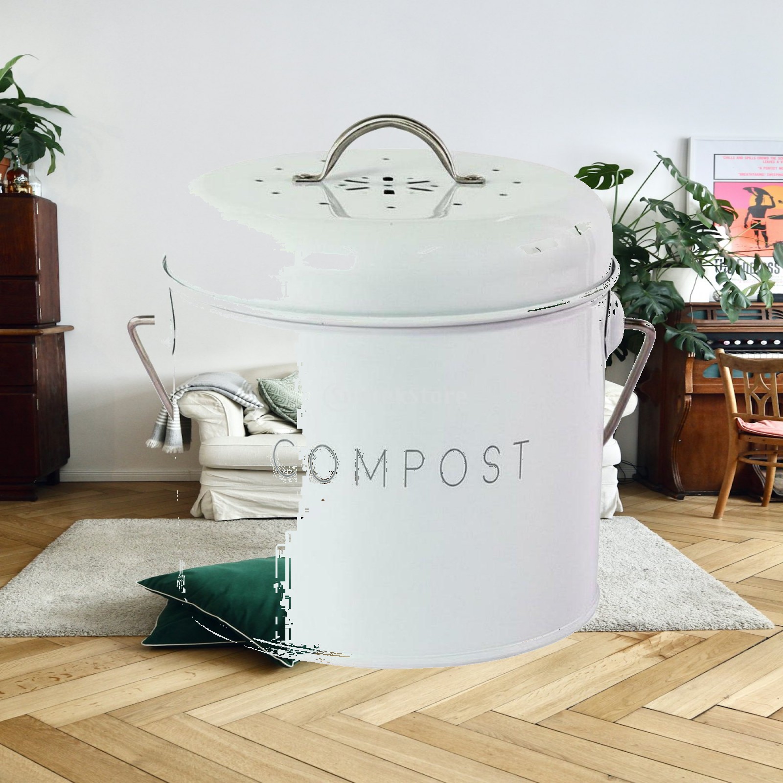 Cestino da scrivania per cucin - Compost Bin recensione e prezzo